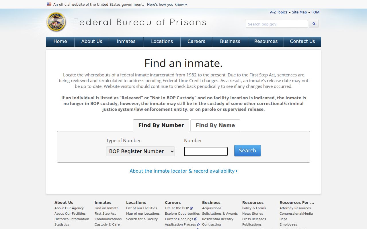 Marquette County criminal case readers viewing the federal inmate locator